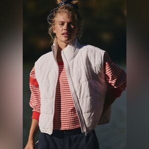 FP Movement Free People Pippa Packable Puffer Vest - Color: White, Size Small